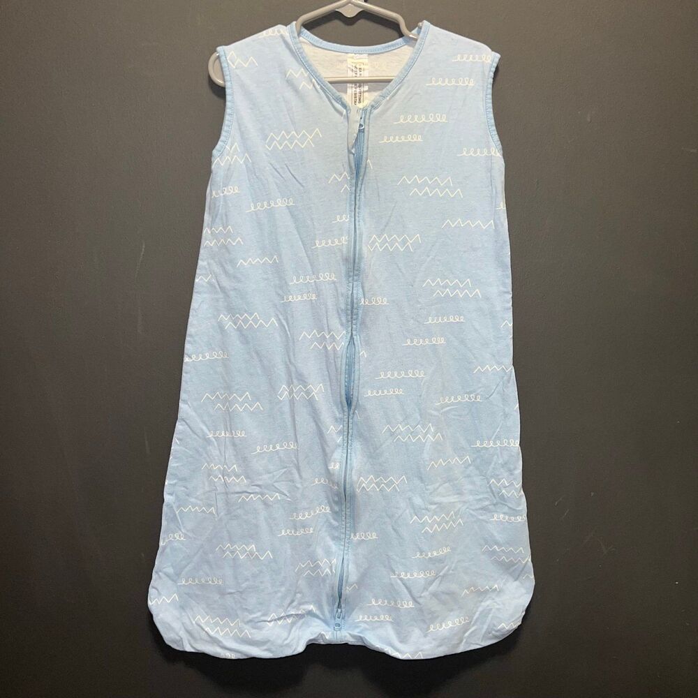 TILLYOU Sleep Sack Wearable Blanket Medium 6-12m Blue